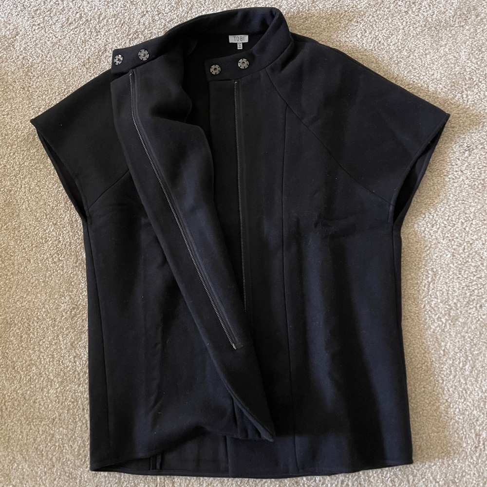 MADISON AVE WOOL COCOON COAT IN BLACK